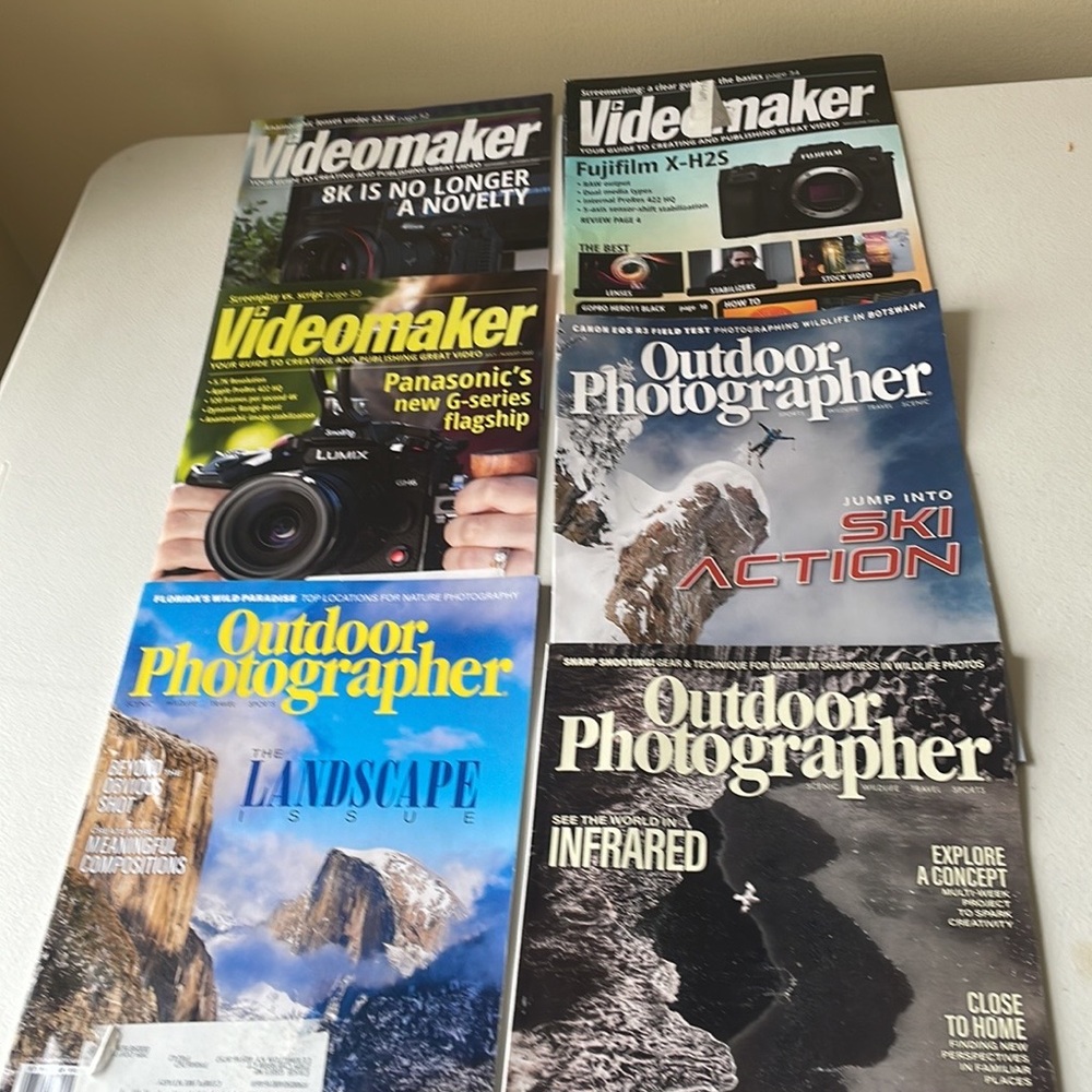 Outdoor Photographer and Videomaker magazine bundle